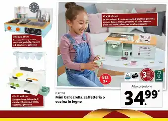 Lidl Mini bancarella, caffetteria o cucina in legno offerta