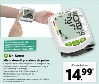 Lidl Misuratore di pressione da polso offerta