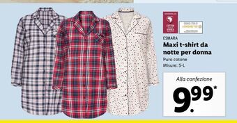 Maxi t-shirt da notte per donna