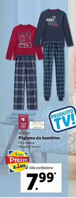 Lidl Pigiama da bambino offerta