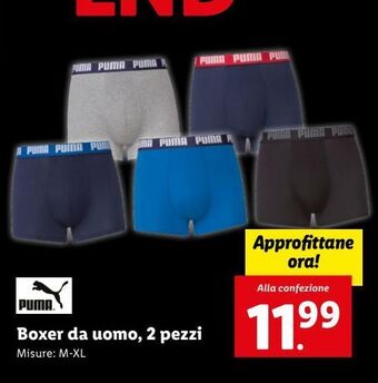 Lidl Boxer da uomo, 2 pezzi offerta