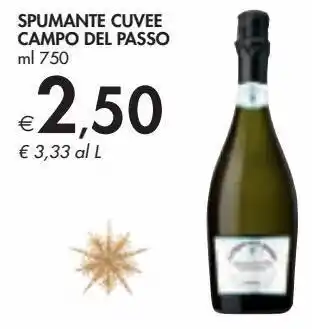 Bennet Spumante cuvee campo del passo offerta