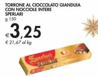 Bennet Torrone al cioccolato gianduia con nocciole intere sperlari offerta