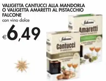 Bennet Valigetta cantucci alla mandorla o valigetta amaretti al pistacchio falcone offerta