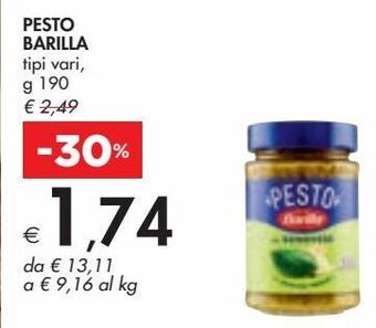 Bennet Pesto barilla offerta