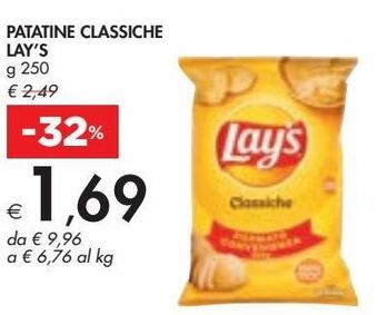 Bennet Patatine classiche lay's offerta