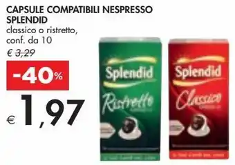 Bennet Capsule comptabili nespresso splendid offerta