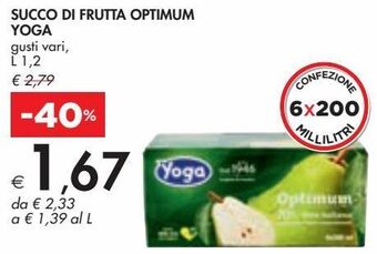 Bennet Succo di frutta optimum yoga offerta