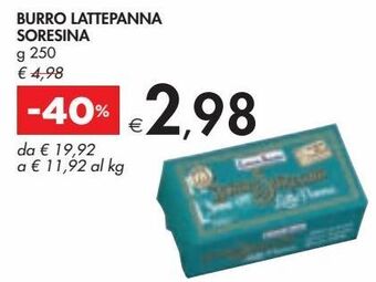 Bennet Burro lattepanna soresina offerta