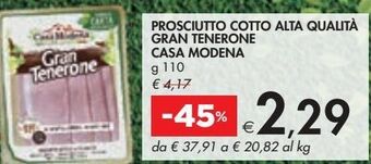 Bennet Prosciutto cotto alta qualitá gran tenerone casa modena offerta