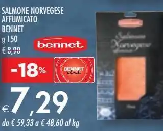 Bennet Salmone norvegese affumicato bennet offerta