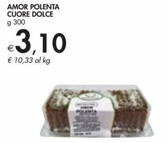 Bennet Amor polenta cuore dolce offerta