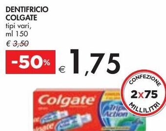 Bennet Dentifricio colgate offerta