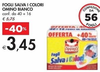 Bennet Fogli salva i colori omino bianco offerta