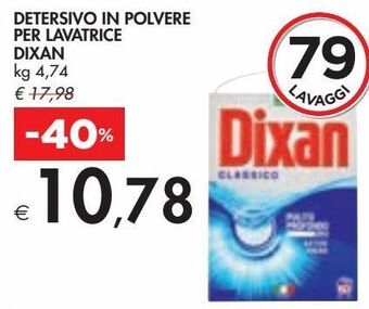 Bennet Detersivo in polvere per lavatrice dixan offerta