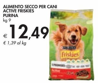 Bennet Alimento secco per cani active friskies purina offerta