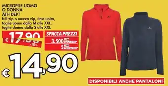 Bennet Micropile uomo o donna ath dept offerta