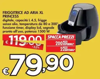 Bennet Friggitrice ad aria xl princess offerta