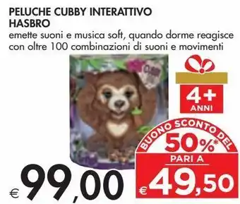 Bennet Peluche cubby interattivo hasbro offerta