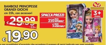 Bennet Bambole principesse grandi giochi offerta