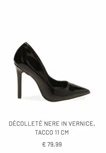 Dècolletè nere in vernice