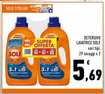 Conad Superstore Detersivo lavatrice sole 29 lavaggi x 2 offerta