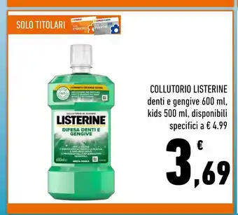 Conad Superstore Colluttorio listerine denti e gengive 600 ml offerta