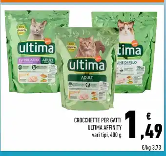 Conad Superstore Crocchette per gatti ultima affinity 400 g offerta