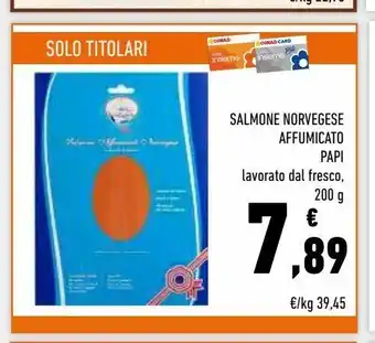 Conad Superstore Salmone norvegese affumicato papi 200 g offerta