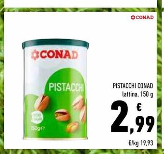 Conad Superstore Pistacchi conad lattina 150 g offerta
