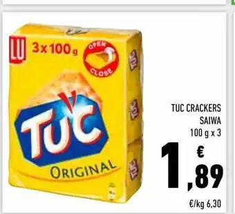 Conad Superstore Tuc crackers saiwa 100 g x 3 offerta