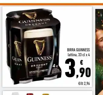 Conad Superstore Birra guinness lattina 33 cl x 4 offerta