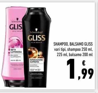 Conad Superstore Shampoo balsamo gliss offerta