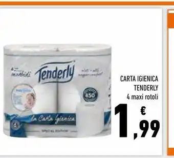Conad Superstore Carta igienica tenderly 4 maxi rotoli offerta