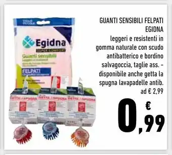 Conad Superstore Guanti sensibili felpati egidna offerta