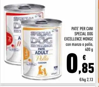 Conad Superstore Patè per cani special dog excellence monge offerta