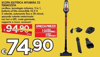 Scopa elettrica mylibera 22 termozeta