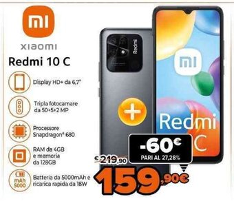 Expert xiaomi Redmi 10C offerta
