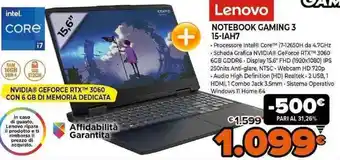 Expert Lenovo Notebook Gaming 3 15-IAH7 offerta