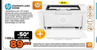 Expert hp Stampante Laser M110WE offerta