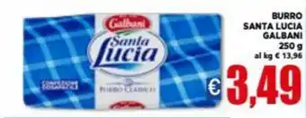 Vivo Supermercati Galbani Santa Lucia Burro 250 g offerta
