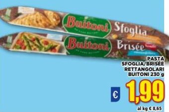 Vivo Supermercati Buitoni Pasta Sfoglia/Brisée Rettangolari 230 g offerta