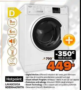 Expert Hotpoint Lavasciuga NDB96443WITN offerta