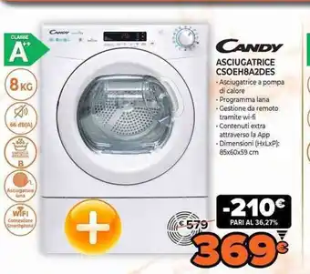Expert Candy Asciugatrice CSOEHBAZDES offerta