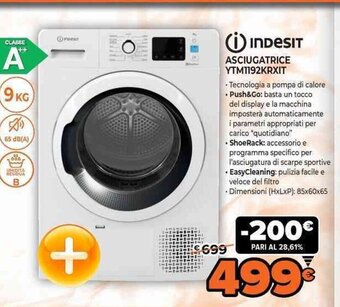 Expert Indesit Asciugatrice YTM1192KRXIT offerta