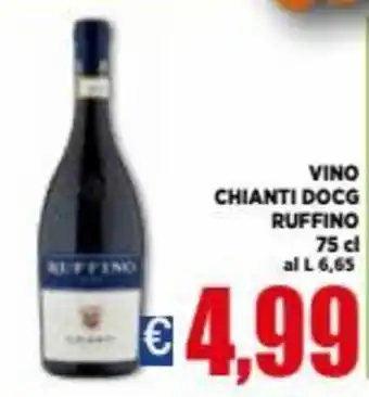 Vivo Supermercati Ruffino Vino Chianti Docg 75 cl offerta