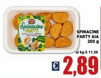 Vivo Supermercati Aia Spinacine Party 250 g offerta