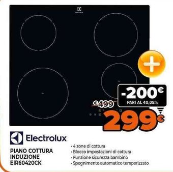 Expert Electrolux Piano Cottura Induzione EIR60420CK offerta