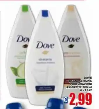 Vivo Supermercati Dove Bagnoschiuma Profumazioni Assortite 700 ml offerta