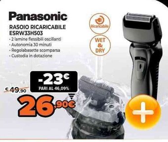 Expert Panasonic Rasoio Ricaricabile ESRW33H503 offerta